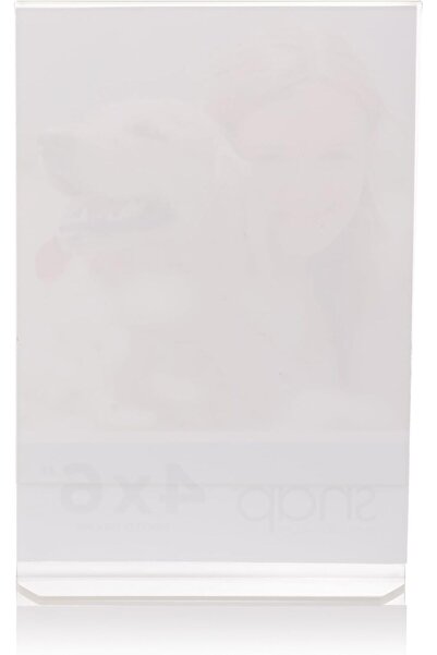 SNAP 4 x 6 Clear Acrylic Self Standing Frame, Set of 12