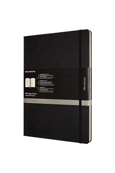 Moleskine غلاف صلب لدفتر تخطيط المشاريع مقاس A4 باللون الأسود