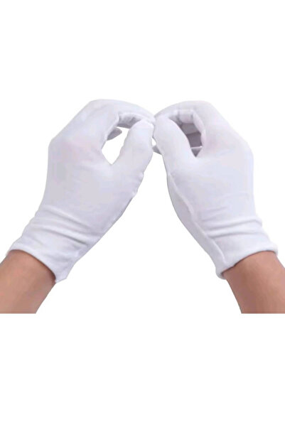 İZMİR ASKERİ MALZEME Beyaz Renkli Toren Merasim Bandocu Eldiveni
