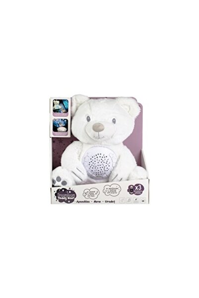 OEM White Teddy Bear with Sound & Light Projector
