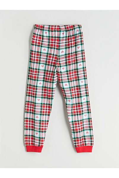LC Waikiki LCW Kids Elastic Waist Plaid Girl's Pajama Bottom