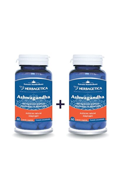 herbagetica Pachet Ashwagandha 60 capsule + 60 capsule
