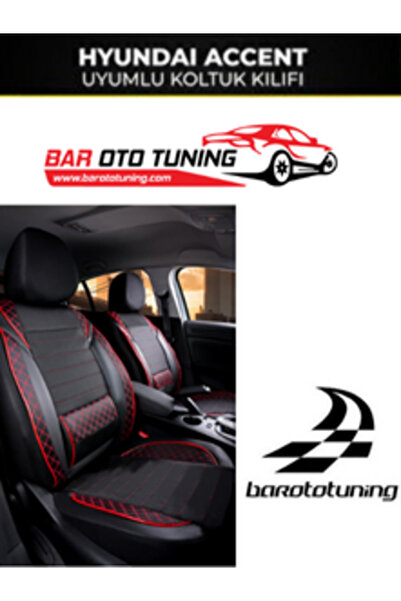 barototuning غطاء مقعد سيارة هيونداي أكسنت متوافق مع سلسلة فيرا باللونين الأس...