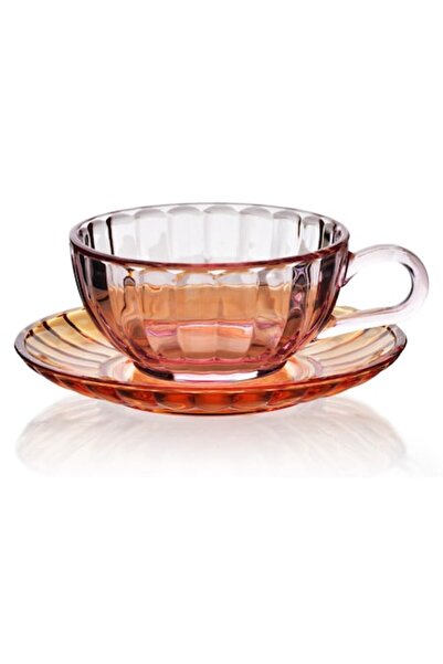 Affekdesign By Mondex VINI cup with saucer, Affekdesign By Mondex, 210ml, orange and pink