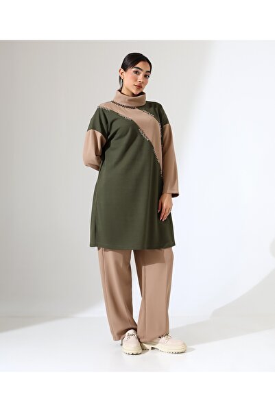 Fi'l Arz Fashion Thessaloniki High-Necked Two-Piece Tunic Set