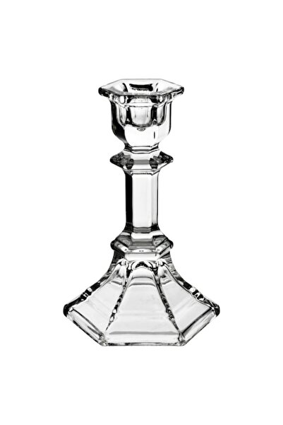 MONDEX Patricia Candle Holder, 8.5 x 14.5 cm, Glass, Elegant