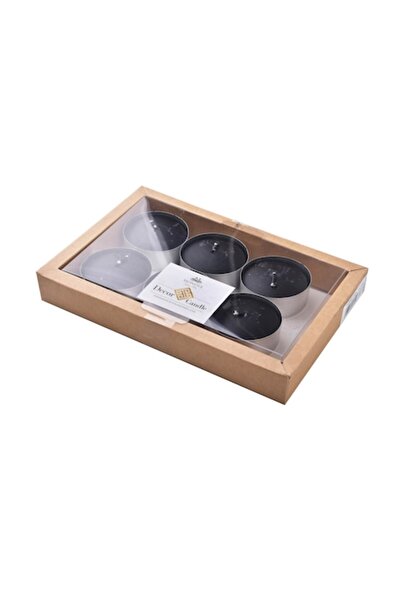 MONDEX set de 6 lumânări din ceară neagră