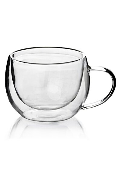 MONDEX Cană PETER 280 ml — Sticlă borosilicată, Transparentă, Design minimalist