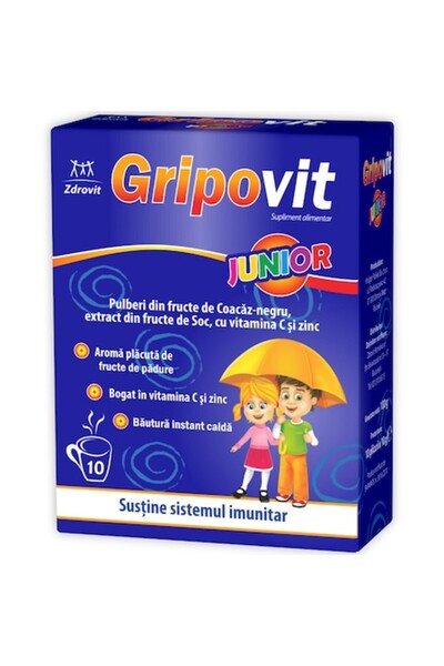 Zdrovit Gripovit JUNIOR, Zdrovit, 10 plicuri