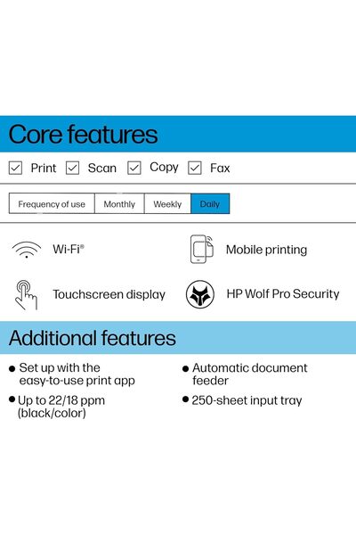 HP OfficeJet Pro 9123 All-in-One Printer - Wireless, ADF, Duplex, Touchscreen