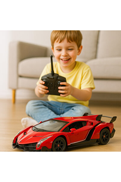 Lamborghini Masina sport R/C 1:24 Veneno rosie lumini 2.4G