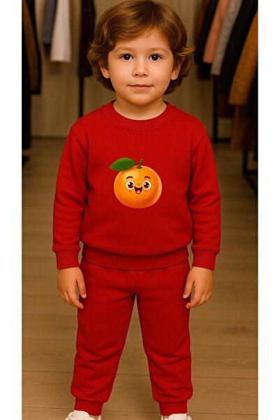 playwear Set pentru copii Hanorac cu imprimeu PORTAKAL pentru fete și băieți,...