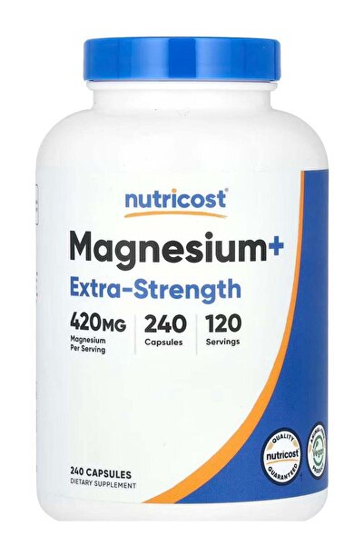 Nutricost ماغنيسيوم+، قوة إضافية، 240 كبسولة