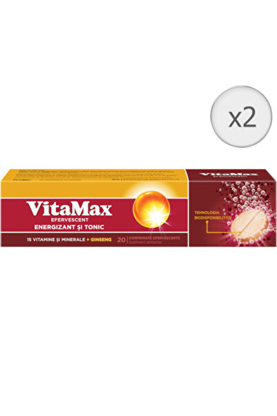 Vitamax Pachet efervescent, Perrigo, 2x20 comprimate