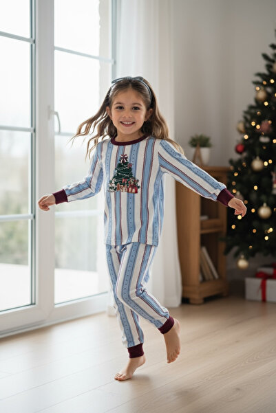 Melomel New Year's Children's Pajamas Pine Tree Special Design Christmas Patt...