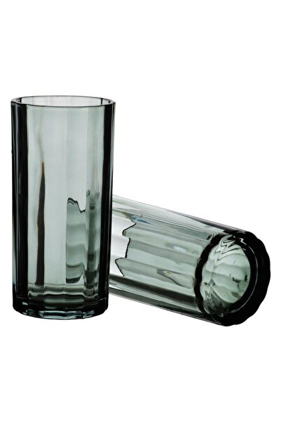 Allesken Set of 4 ELISE STRIPES glasses 360 ml, green, 7x7x15 cm