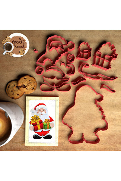 CookieKonsept أكياس هدايا سانتا كلوز |   مجموعة قوالب سانتا لعيد الميلاد، منا...