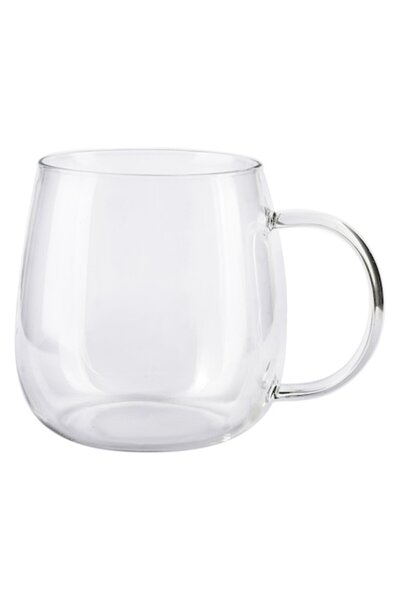 Allesken Cană Peter Clear, 400 ml, sticlă borosilicată, transparentă, 7,5x11,...