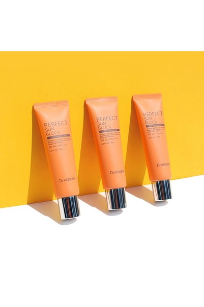 Dr. HEDISON واقي الشمس المضاد للشيخوخة والعيوب بعامل حماية من الشمس SPF50+ PA+++ 50 مل - واقي شمسي مرطب يحتوي على EGF والنياسيناميد وحمض الهيالورونيك