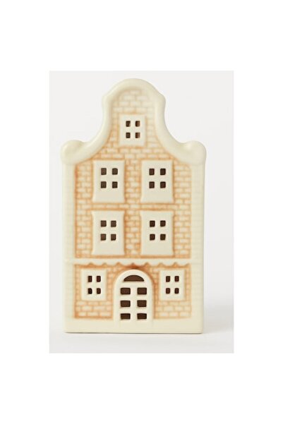 MONDEX Ceramic house with LED, Mondex, 6.5x5.5x12 cm, colors, decorative lantern