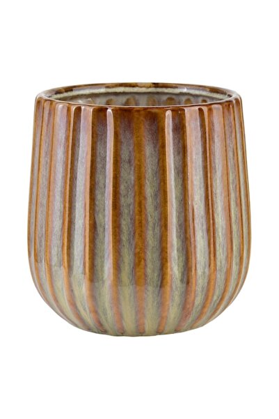 MONDEX Vază decorativă din ceramică Arina bej, 14x15x16.5 cm