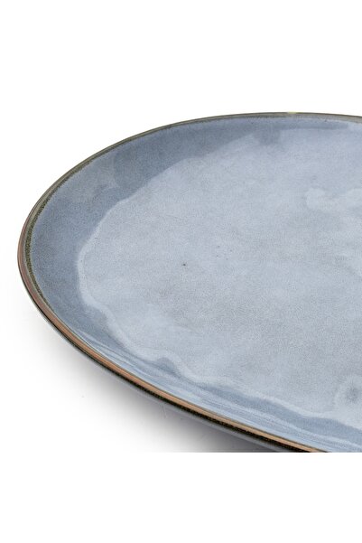 MONDEX Oval platter BASIC NATURE, ceramic, 40x24cm,