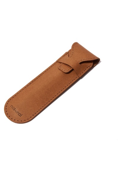 Origin Pen case, made of recycled natural leather, premium, brown