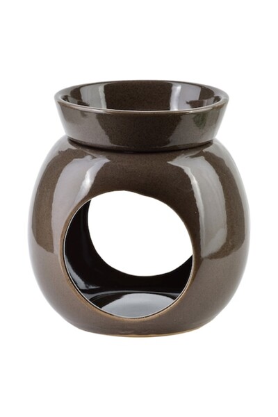 MONDEX Difuzor de aromaterapie, ceramic, 9x12x12,5 cm, cu bol detașabil, maro