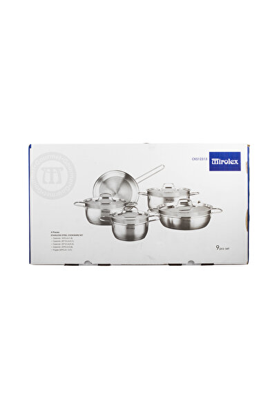 Mirolex 9-piece stainless steel cookware set