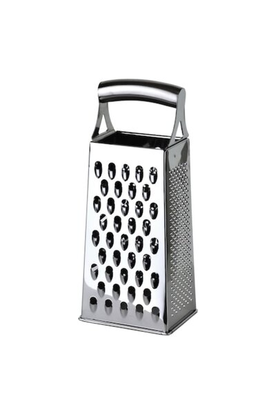Allesken BASIC KITCHEN Grater stainless steel 10x8x25cm, 4 grating surfaces, ...