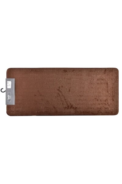 Bathlab Bath Mat 50x120cm, anti-slip, soft material, brown