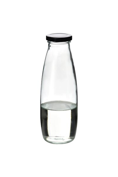 Allesken bottle, 500ml, 7.2x7.2x20.8cm, with metal cap, transparent