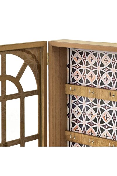 MONDEX Key box STACY, 6 hooks, wood, 28x21x5.5 cm