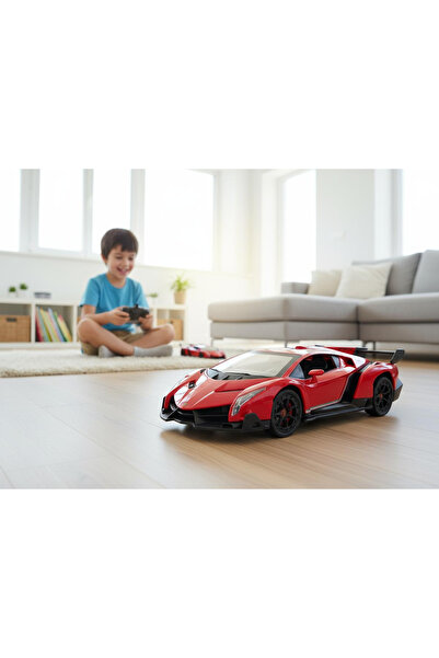 Lamborghini Masina sport R/C 1:24 Veneno rosie lumini 2.4G