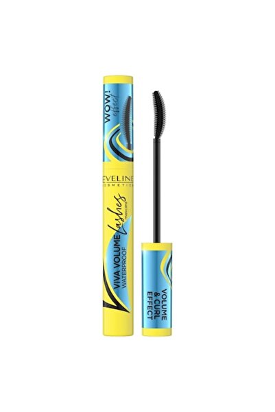 EVELINE KOLOROWKA Rimel rezistent la apă Viva Volume, negru, 10 ml