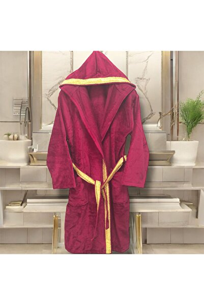 MYSOFTHOME رداء حمام بتصميم خاص مخملي بغطاء رأس 100% قطن معبأ في صندوق