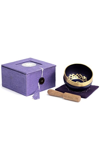 OEM Bol cântător tibetan Chakra 7 Sahasrara din alamă | 8 cm – Meditație, relaxare și echilibru energetic