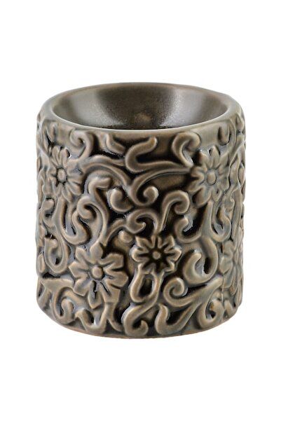 MONDEX ceramic aromatherapy diffuser 7x7x7.5 cm white with floral pattern