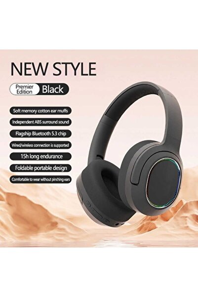 VALA ® P2963 Over-Ear Wireless Headphones, Noise Reduction, Bluetooth 5.3, Microphone (Black)
