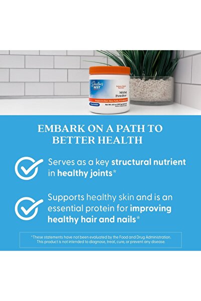 Doctor's Best MSM Powder with OptiMSM, 8.8 oz (250 g)