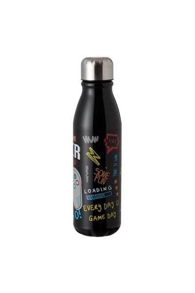 OEM Black Aluminum Water Bottle Gaming 600ml