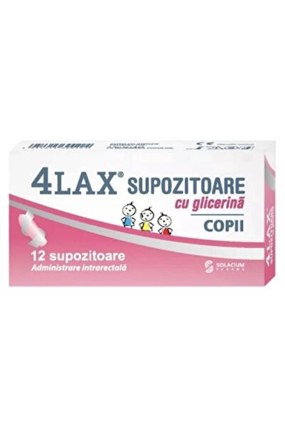 Solacium Pharma Supozitoare cu glicerină 4Lax pentru copii - 12 supozitoare (...