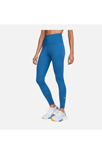 Nike One Dri-Fit High-Waisted Training Mavi Kadın Tayt DM7278-457