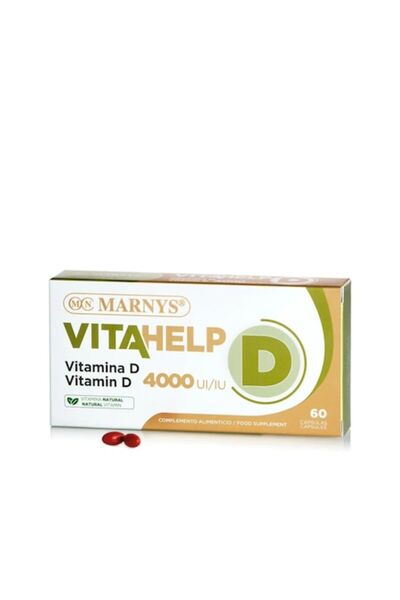 Marnys Vitamina D Vitahelp 4000 UI 100% - Cutie cu 60 capsule moi