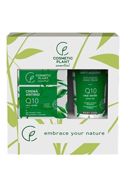 Cosmetic Plant Set cadou esențial antirid – Cremă de zi cu Q10 și ceai verde ...