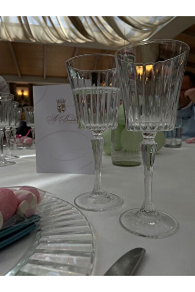 BOSHQAP Sharley 6'lı 300 ML İthal Cam Kadeh Takımı