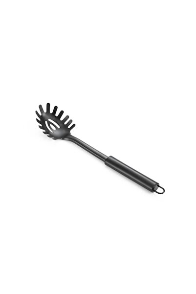 Allesken Lingură pentru paste, oțel inoxidabil, neagră, 30x6,5 cm