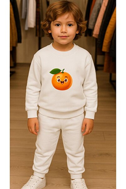 playwear Παιδικό Φούτερ ΟΜΑΔΑΣ ΦΟΡΜΑΣ ΠΟΡΤΟΚΑΛΙ Τυπωμένο για Κορίτσια και Αγό...