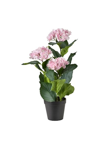 MONDEX Plantă artificială hortensie roz pal 12,5x9x49 cm