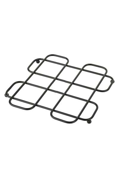 Allesken Suport pentru ghiveci, 18x18x1,5 cm, Metal, Negru